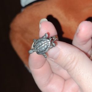 Sterling silver tortoise ring